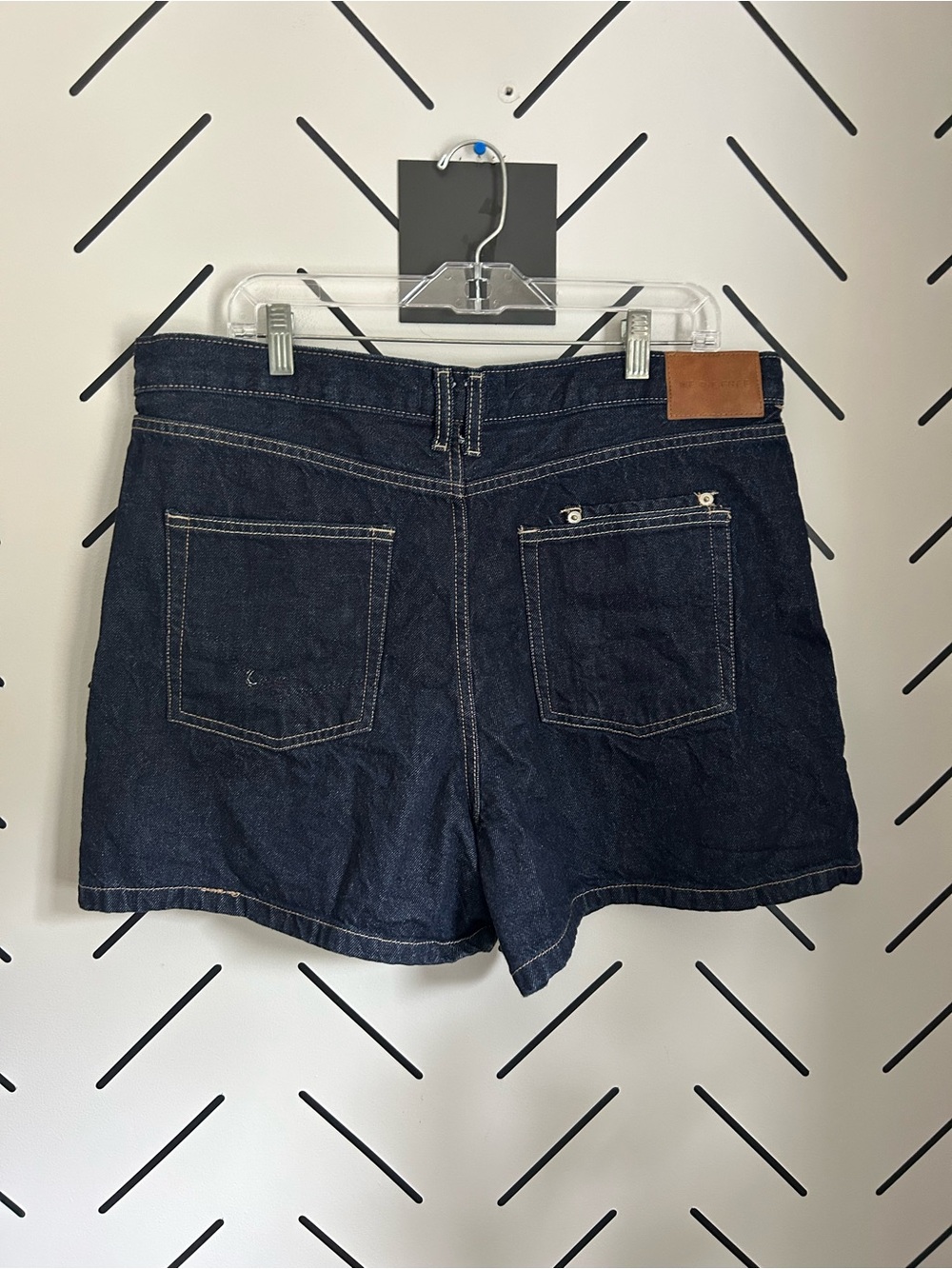 Free people we the free high rise baggy dark wash denim shorts 4”